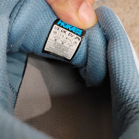 Hoka Athletic Shoes in Blue and Coral - Picture 6 of 10